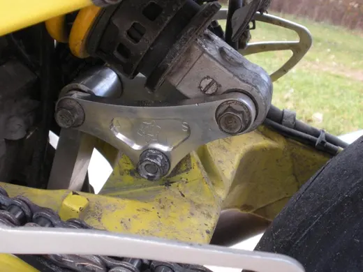 F4i Saggy Ass Fix link installed on a Honda CBR600F4i, photo 8